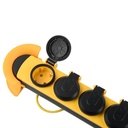 Professional Power Strip 4 outlets Sockets with IP44 Plug – 5m Rubber Cable